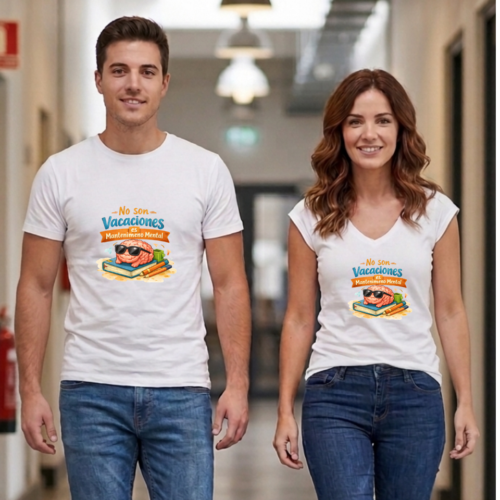 Camiseta PROFE VACACIONES "MANTENIMIENTO MENTAL"
