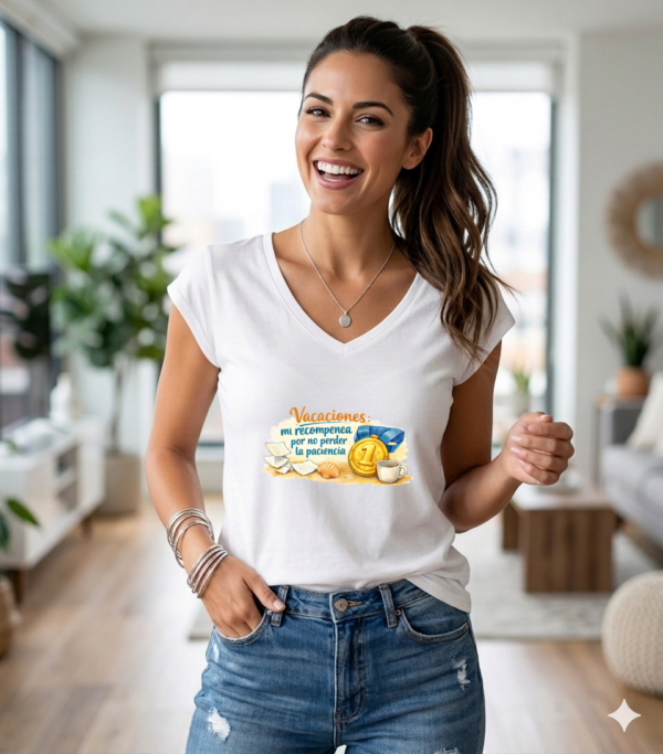 Camiseta PROFE VACACIONES "RECOMPENSA"
