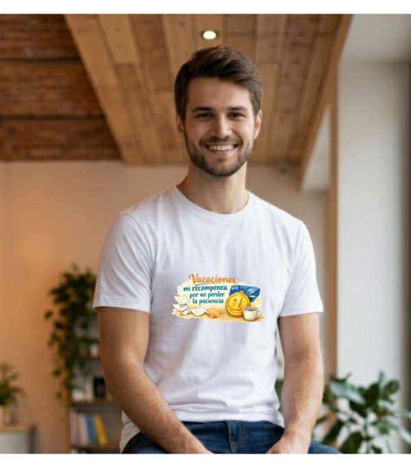 Camiseta PROFE VACACIONES "RECOMPENSA"