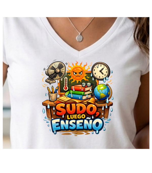 Camiseta PROFE "SUDO, LUEGO ENSEÑO"