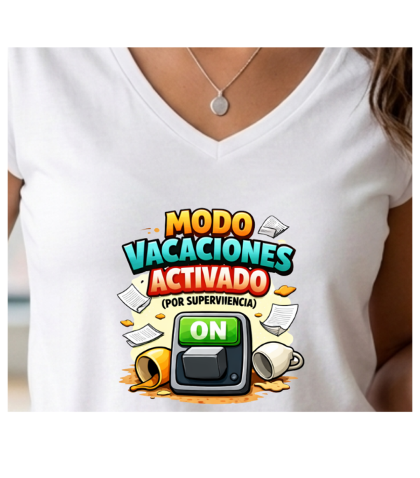 Camiseta PROFE VACACIONES "MODO VACACIONES ACTIVADO"