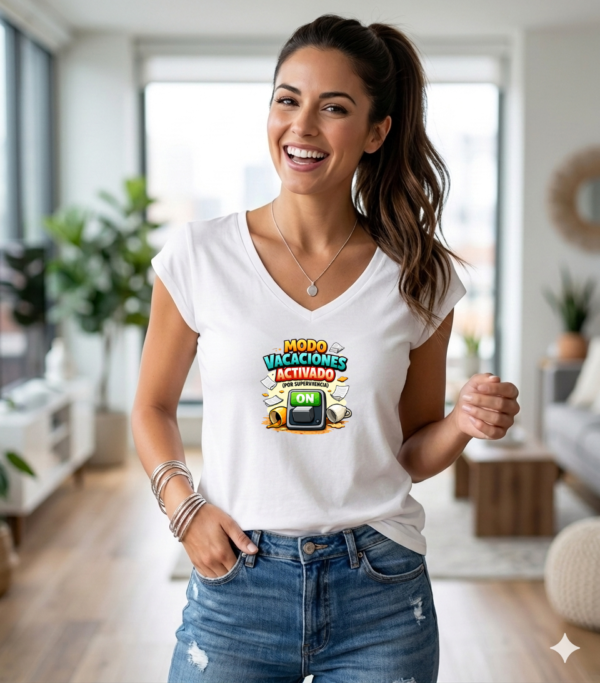 Camiseta PROFE VACACIONES "MODO VACACIONES ACTIVADO"
