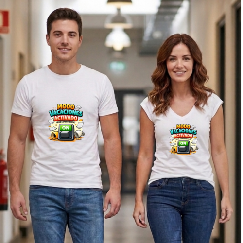 Camiseta PROFE VACACIONES "MODO VACACIONES ACTIVADO"
