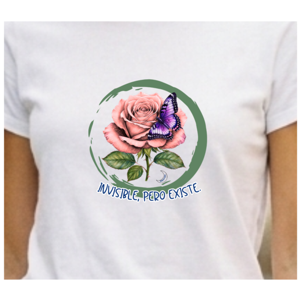 FIBROCAMISETAS - Invisible, pero existe (2) Camiseta FIBROMIALGIA "INVISIBLE, PERO EXISTE"