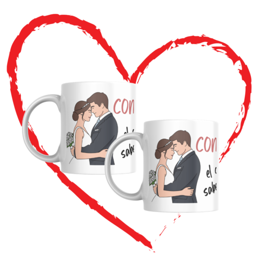 Taza BODA "CONTIGO"