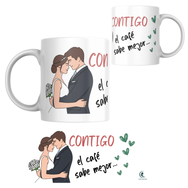 Taza BODA "CONTIGO"