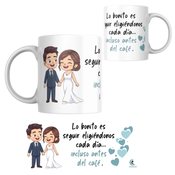Taza BODA "ELEGIRNOS CADA DÍA"