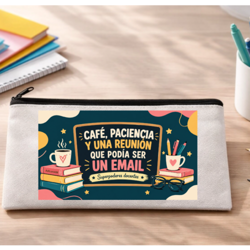 Estuche PROFE "CAFÉ, PACIENCIA & REUNIÓN"