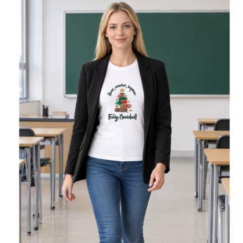 Camiseta PROFE NAVIDAD "AMAR, ENSEÑAR, INSPIRAR"