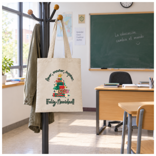Bolsa PROFE NAVIDAD "AMAR, ENSEÑAR, INSPIRAR"