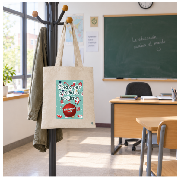 Bolsa PROFE NAVIDAD "CAFÉ Y ESPÍRITU NAVIDEÑO"