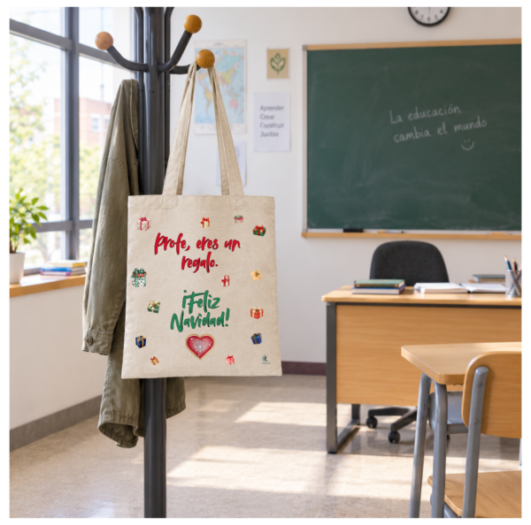 Bolsa PROFE NAVIDAD "ERES UN REGALO"
