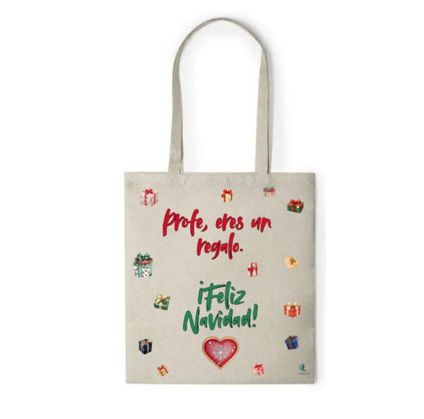 Bolsa PROFE NAVIDAD "ERES UN REGALO"