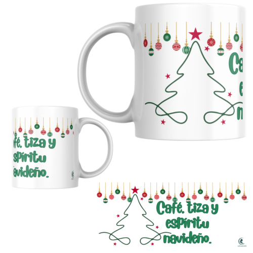 TAZAA_CAFÉ TIZA ESPÍRITU NAVIDEÑO (1) Taza PROFE NAVIDAD "TIZA Y ESPÍRITU NAVIDEÑO"