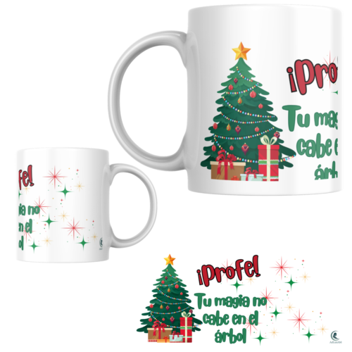 Taza PROFE NAVIDAD "MAGIA"